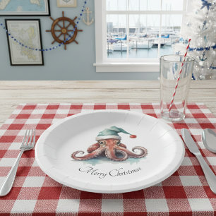Octopus Christmas Joy, Brauch Pappteller