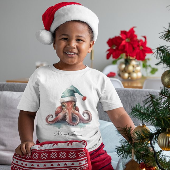 Octopus Christmas Joy, Brauch T-Shirt (Von Creator hochgeladen)