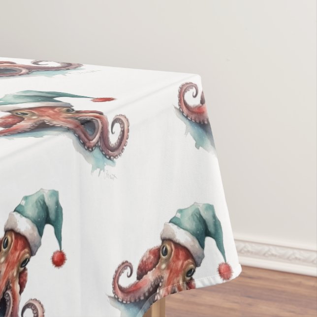 Octopus Christmas Joy Tischdecke (Beispiel)