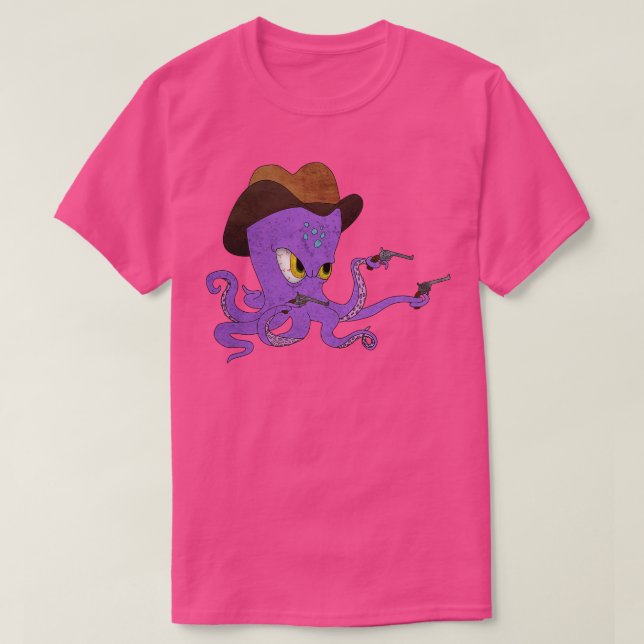 Octopus Cowboy T-Shirt (Design vorne)