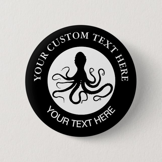 Octopus Custom Logo Button (Vorderseite)