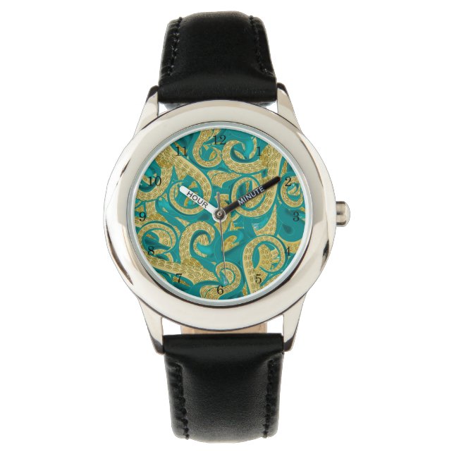 Octopus Design Watch Armbanduhr (Vorderseite)