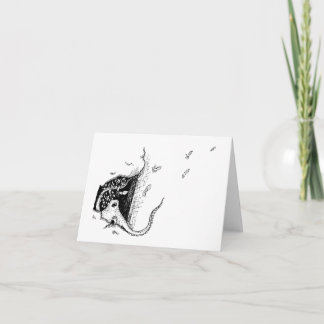 Octopus Farewell Karte