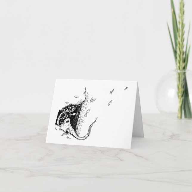 Octopus Farewell Karte (Vorderseite)