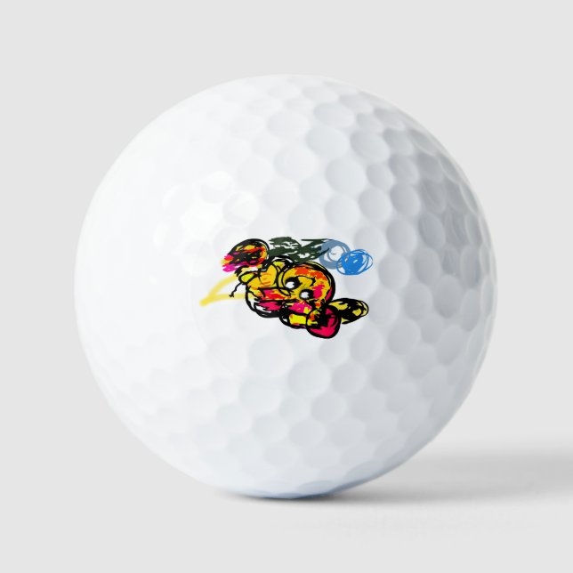 Octopus fun golfball (Vorderseite)