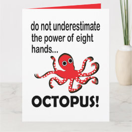 Octopus Funny Karte