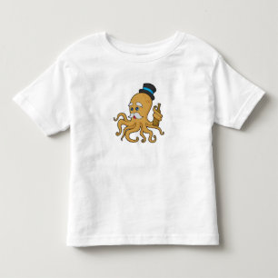 Octopus Gentleman Hat Kleinkind T-shirt