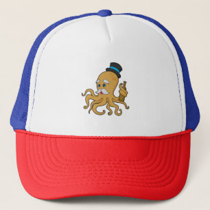 Octopus Gentleman Hat Truckerkappe