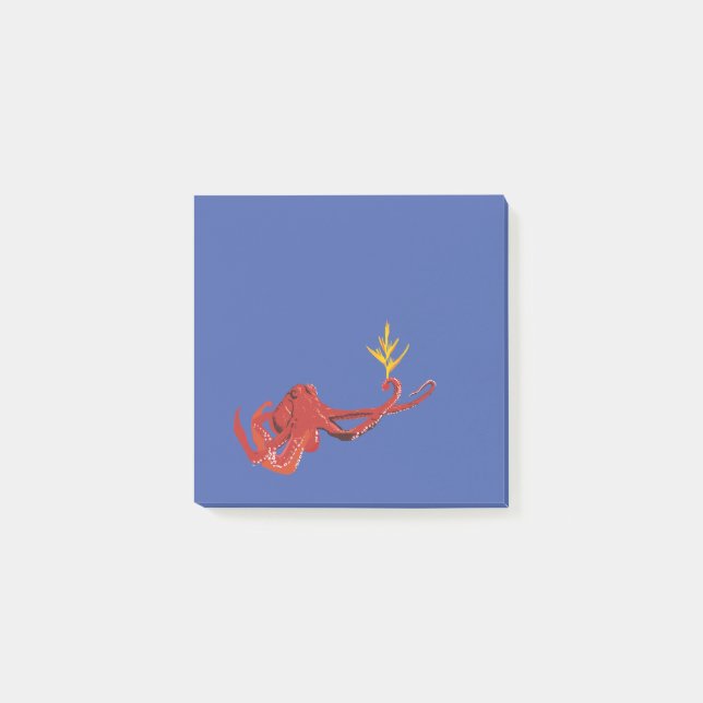 Octopus Gentleman Post-it Klebezettel (Vorderseite)