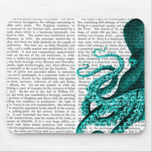Octopus Green Half Mousepad