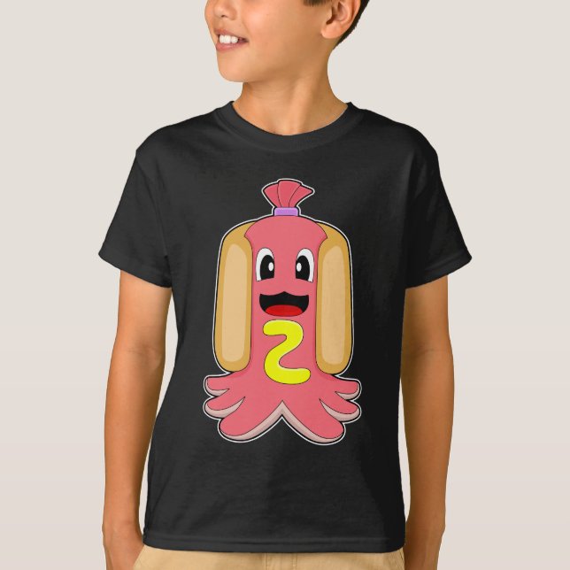 Octopus Hotdog T-Shirt (Vorderseite)
