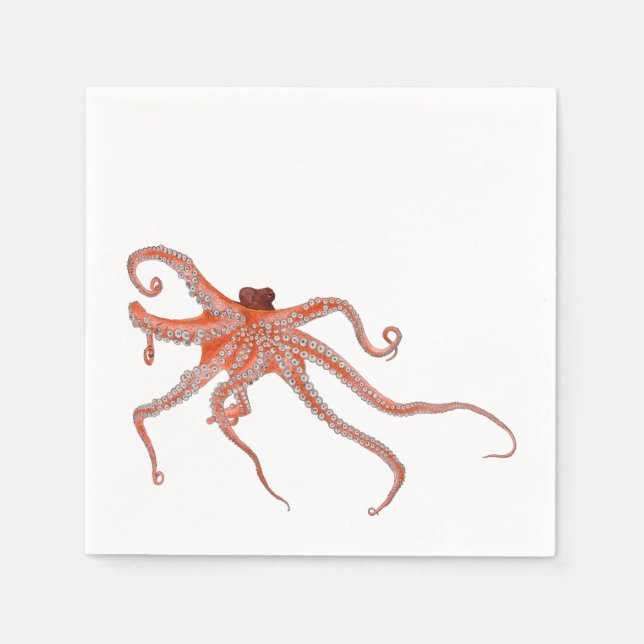 Octopus Hugs Serviette (Vorderseite)