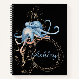 Octopus-Individuelle Name-Notebook Notizbuch