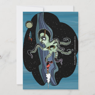 Octopus-Karte Feiertagskarte