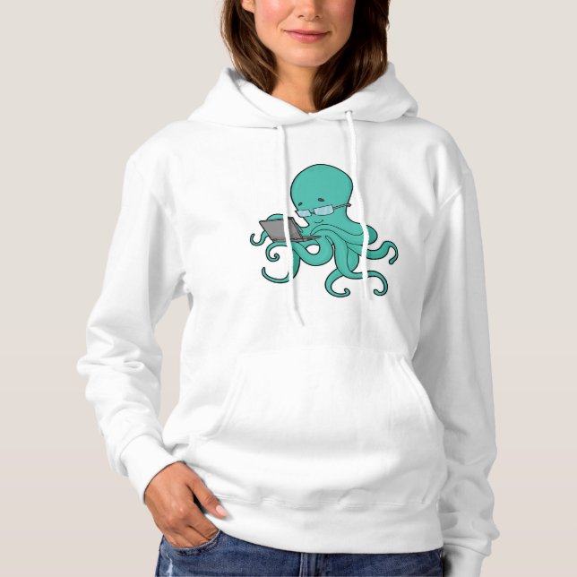 Octopus Laptop Hoodie (Vorderseite)