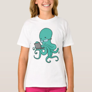 Octopus Laptop T-Shirt