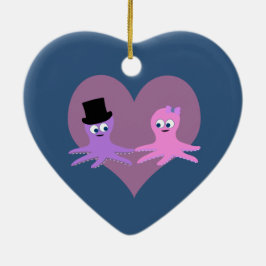 Octopus-Liebe Keramik Ornament
