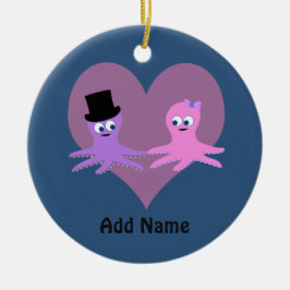 Octopus-Liebe Keramikornament