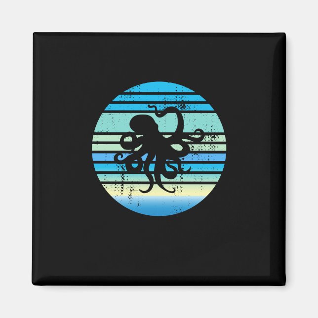 Octopus Meeresbiologe Magnet (Vorne)