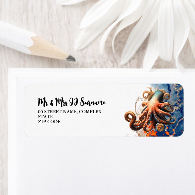 Octopus-Meereskreatur Thema Küstenmeer (Insitu)