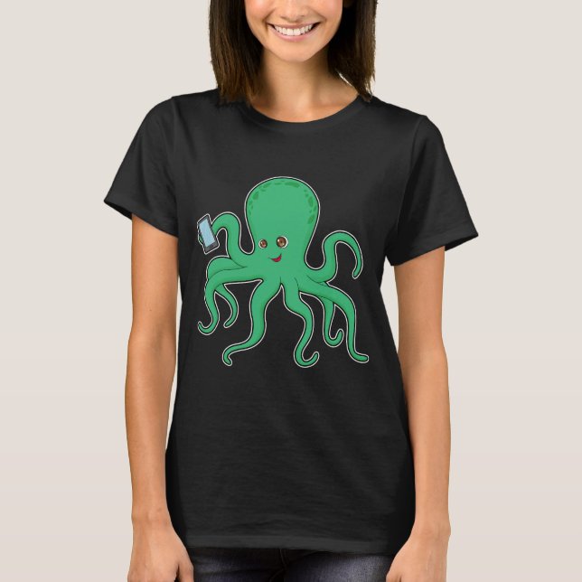 Octopus Mobile T-Shirt (Vorderseite)
