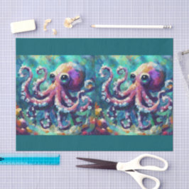 Octopus Nautical Beach Coast Decoupage Seidenpapier