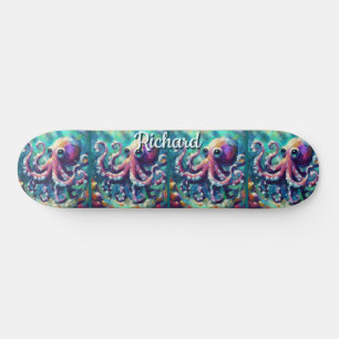 Octopus Nautical Beach Coastal Personalisiert Skateboard
