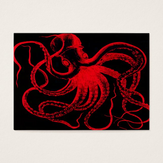 Octopus Nautical Steampunk Vintag Kraken Monster (Vorderseite)