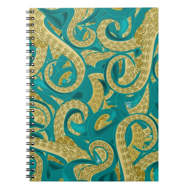 Octopus-Notebook - Art Notizblock (Vorderseite)