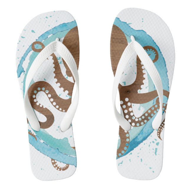 Octopus Oasis Flip Flops (Fußbett)