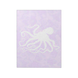Octopus on Purple - 11" x 8.5" Notepad Notizblock