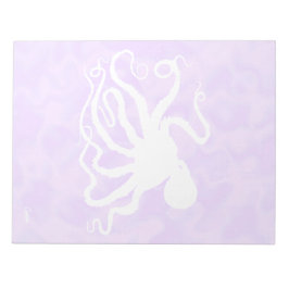 Octopus on Purple - 11" x 8.5" Notepad Notizblock