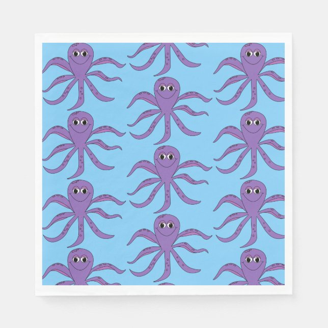 Octopus Paper Napkins Serviette (Vorderseite)