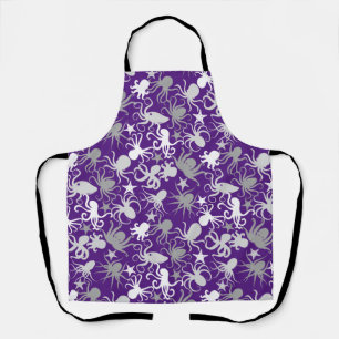 Octopus Pattern.b D Lila BG Schürze