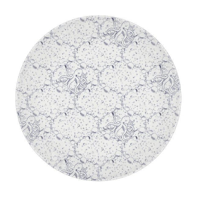 Octopus Pattern Schneidebrett (Vorderseite)