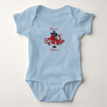 Octopus Pirate Prince Baby Bodysuit