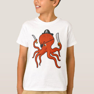 Octopus Pirate Sword T-Shirt