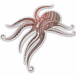 OCTOPUS-POLYNESIAN-GERICHT AUFKLEBER