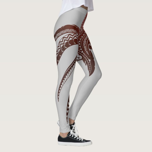 OCTOPUS-POLYNESIAN-GERICHT LEGGINGS (Rechts)