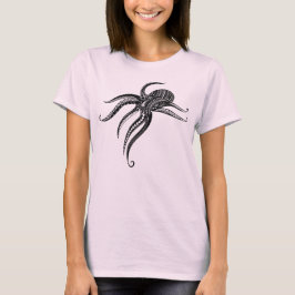 OCTOPUS POLYNESIAN TRIBAL Blank T-Shirt