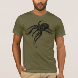 OCTOPUS POLYNESIAN TRIBAL Blank T-Shirt