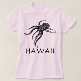OCTOPUS POLYNESIAN TRIBAL HAWAII Blank T-Shirt