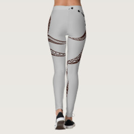 OCTOPUS POLYNESIAN TRIBAL HAWAII INSELN LEGGINGS