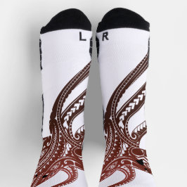OCTOPUS POLYNESIAN TRIBAL HAWAII INSELN SOCKEN