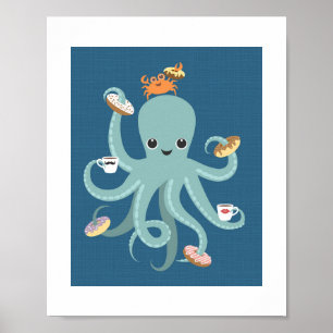 Octopus Poster Print