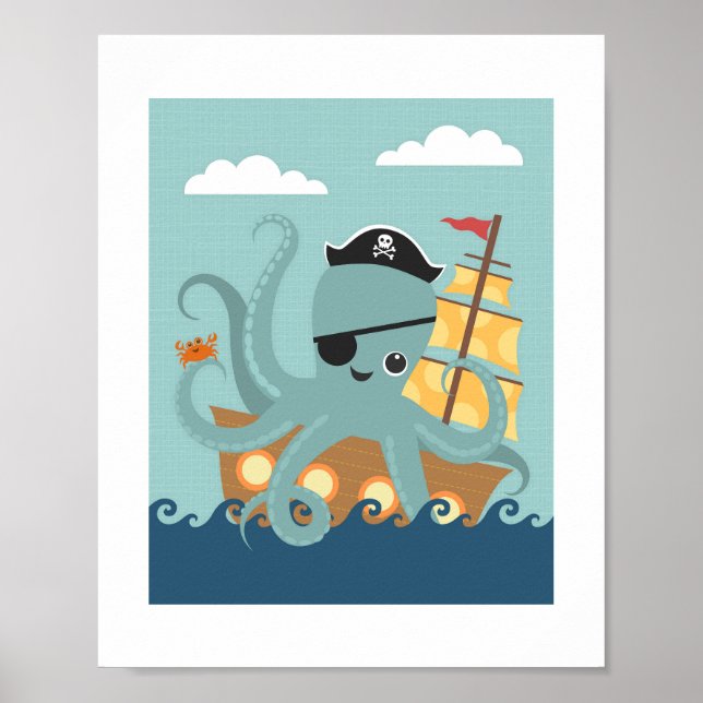 Octopus Poster Print (Vorne)