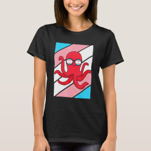 Octopus Pride Transgender Flagge LGBTQ Stolzer Ver T-Shirt