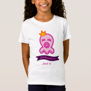 Octopus Princess Geburtstagsfeier personalisieren T-Shirt