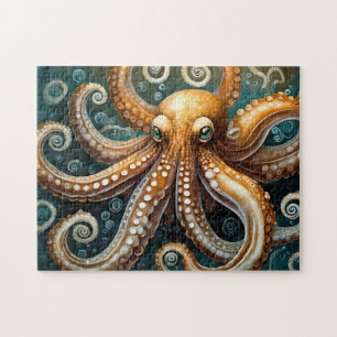 Octopus Puzzle Art Easy Hirn Art Puzzle Foto Puz