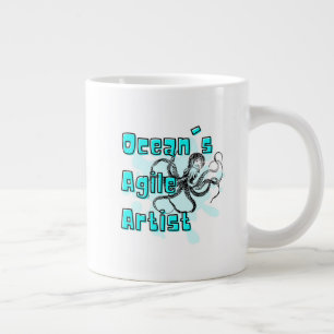 OCTOPUS-QUOTE , OZEAN GEGEN KÜNSTLER Jumbo-Tasse
